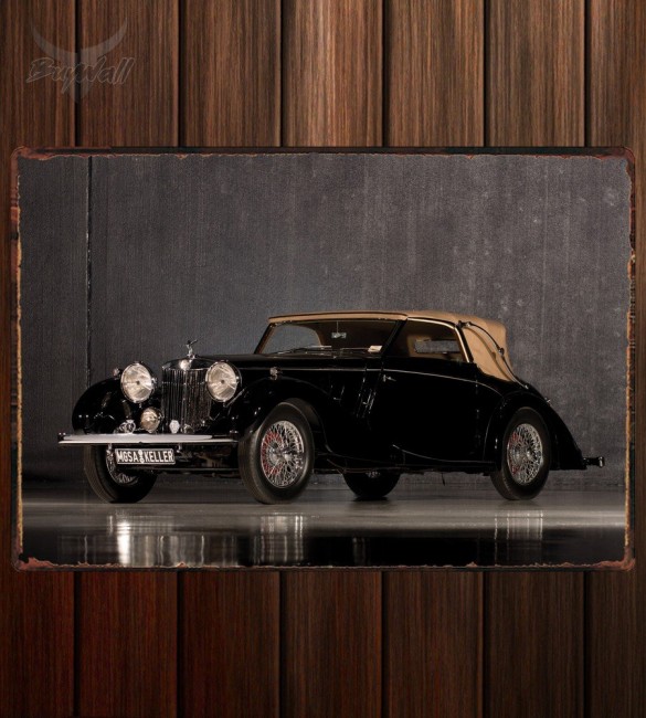 Металлическая табличка MG SA Tickford Drophead Coupe Металлическая табличка MG SA Tickford Drophead Coupe